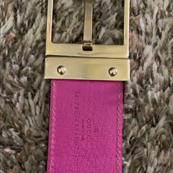 Gucci pink belt